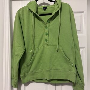 Vintage Enza lime green quarter button sweatshirt